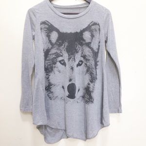 Boho Graphic Wolf T-shirt